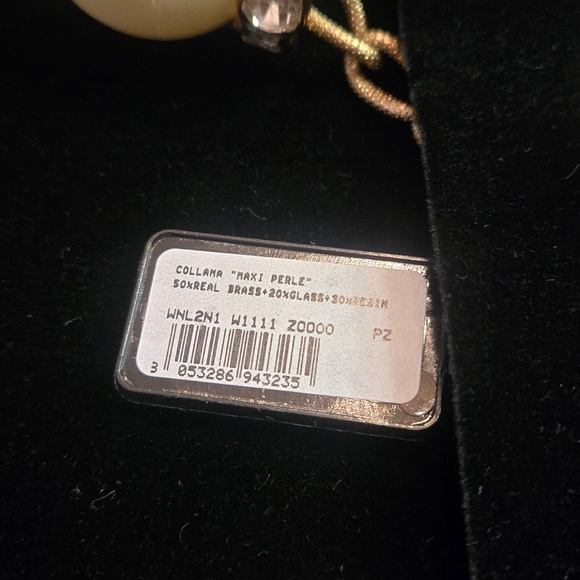 Dolce & Gabbana Choker Necklace with Resin Spheres and Rhinestone Accents - Picture 3 of 6